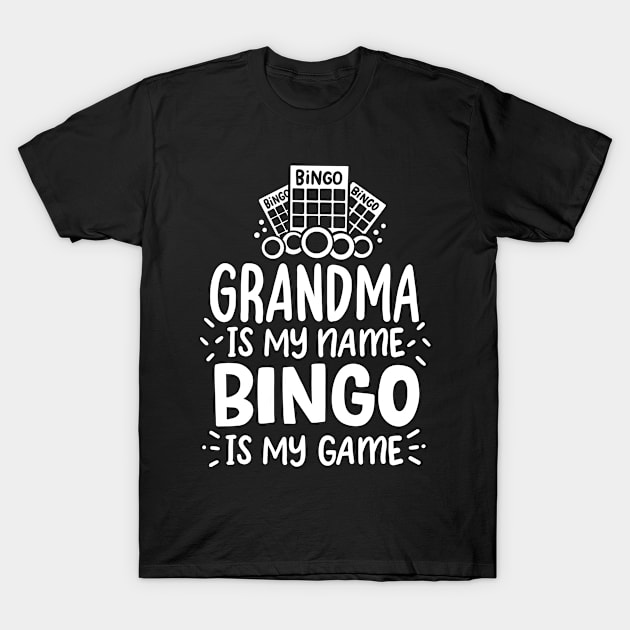 Bingo Grandma Bingo Player T-Shirt by CreativeGiftShop